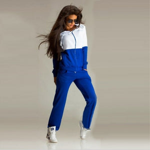 2018 Women's Sports Suits Fall Winter Tracksuit Sexy 2 Piece Set Hoodie and Pants Clothing Sets For Women