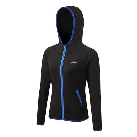 Queshark Running Jacket Women Yoga Zipper Long Sleeve Shirt Women Sport Jacket Fitness Ladies Hoodies Sports Women's Clothing