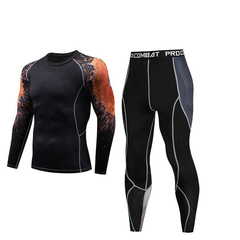 men's thermal underwear male apparel sets autumn winter warm clothe riding suit quick drying thermo underwear men clothing