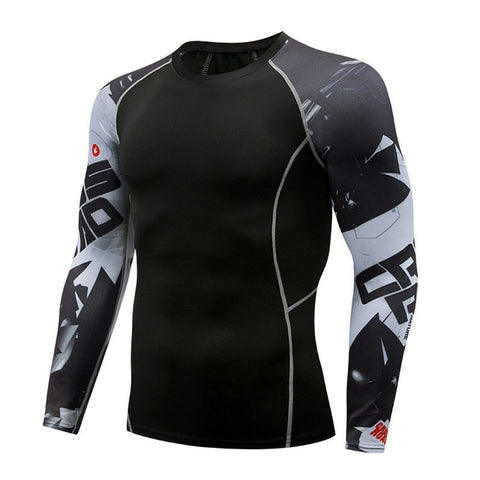 Punisher compression shirt men's and women's gym sports riding leggings bicycle long-sleeved breathable underwear Jersey