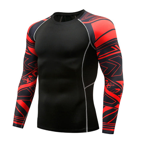 Punisher compression shirt men's and women's gym sports riding leggings bicycle long-sleeved breathable underwear Jersey